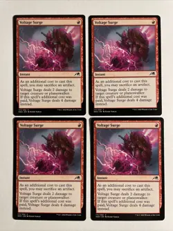 4x Mtg Kamigawa Neon Dynasty Voltage Surge NM/M Magic The Gathering - Image 1