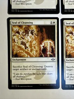 4x Mtg Modern Horizons 2 Seal Of Cleansing NM/M Magic The Gathering - Image 2