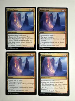 4x Mtg Khans Of Tarkir Winterflamme NM Magic The Gathering - Image 1