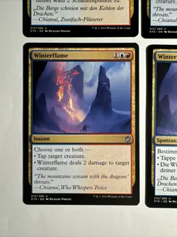 4x Mtg Khans Of Tarkir Winterflamme NM Magic The Gathering - Image 2