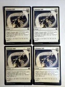 4x Mtg Crimson Vow Adamant Will NM/M Magic The Gathering - Image 1