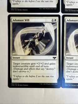 4x Mtg Crimson Vow Adamant Will NM/M Magic The Gathering - Image 2
