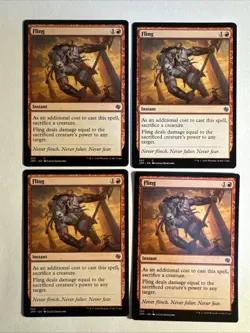 4x Mtg Jumpstart Fling NM/M Magic The Gathering - Image 1
