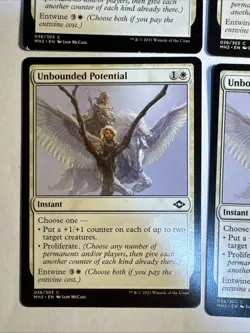 4x Mtg Modern Horizons 2 Unbounded Potential NM/M Magic The Gathering - Image 2