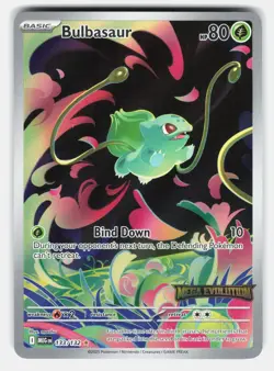 BULBASAUR MEG 133/132 (Mega Evolution STAMPED) - Pokemon - 2025 MASHU NM/M - Image 1