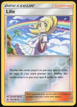 Carte Pokemon Lilie 125/156 Ultra-Prisme REVERSE Francais - Image 1
