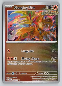 GOUGING FIRE 038/191 RARE SURGING SPARKS POKEMON REVERSE HOLO NM - Image 1