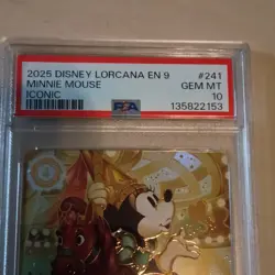 Disney Lorcana Fabled Minnie Mouse Sweetheart Princess Iconic 241 PSA 10 - Image 2