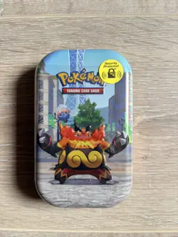Pokemon TCG Trading Card Game - Lumiose City Mini Tin Emboar SEALED - Image 1