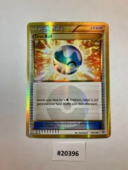 Pokemon Card Dive Ball 161/160 XY Primal Clash Secret Rare Gold Near Mint - Image 1