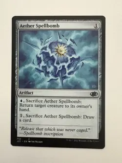Aether Spellbomb MTG Magic the Gathering Card NM Near Mint J22 - Image 1