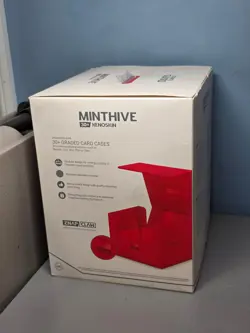 Minthive XenoSkin 30+ Graded Card Case Deck Box -Red -New - Image 2