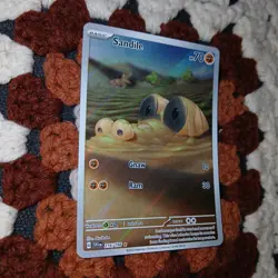 Sandile 216/198 Scarlet & Violet Illustration Rare Pokemon Card NM - Image 3