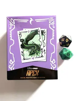 Sultai Clan Tarkir Dragonstorm Apex Sleeves By Ultra Pro & 2 Dice New - Image 1