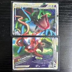Pokemon TCG Rayquaza & Deoxys LEGEND Both Halves Undaunted 89/ 90 & 90/90 Holo - Image 1