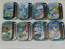 (Empty) Pokemon Celebrations 25th Anniversary Mini Tins Full Set Gen 1-8 820650809378 - Image 3
