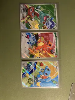 Pokemon First Partner Jumbo Kanto Starters Bulbasaur, Charmander, Squirtle - Image 1