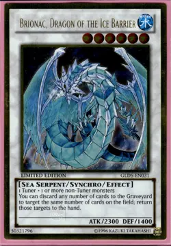 Brionac, Dragon Of The Ice Barrier - Gold Rare Limited GLD5-EN031 - LP - YuGiOh - Image 1