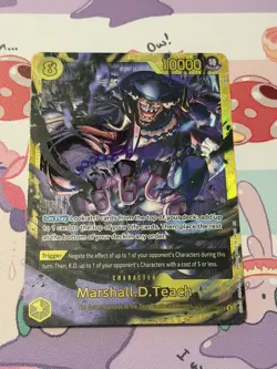 Marshall.D.Teach OP16-119 - One piece TCG - The Time of Battle - Secret Rare - Image 1