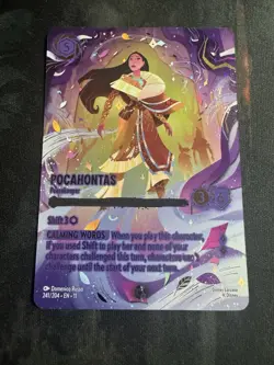 FRESH Disney Lorcana - Pocahontas - Peacekeeper (Iconic) 241/204 Winterspell - Image 1