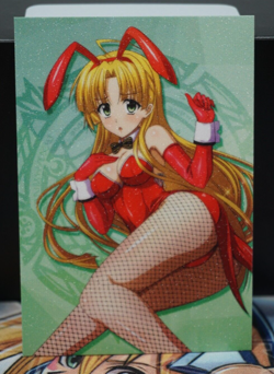 Asia Argento Bunny Girl High School DxD Sexy Waifu Textured Custom Card - Image 1