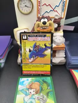 1999 Bandai TCG Digimon Digital Monsters Card Bo-107 Waterproof MP - Image 1