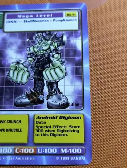 Boltmon Bo-41 Gold Letter Rare First Edition Digimon Trading Card, Bandai - Image 4