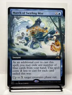 March of Swirling Mist (Non-foil)[Extended Art] Kamigawa: Neon Dynasty 447 R MTG - Image 1