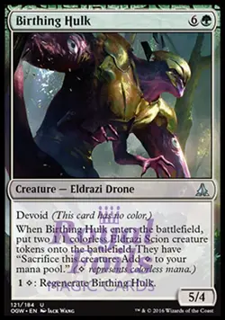 Birthing Hulk 2x FOIL OGW MTG Oath of the Gatewatch Uncommon MINT green - Image 1