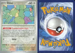 DITTO 132/165 RARE 151 POKEMON NEAR MINT - Image 3