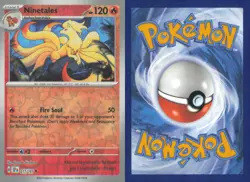 NINETALES 017/191 UNCOMMON SURGING SPARKS POKEMON REVERSE HOLO NEAR MINT - Image 3