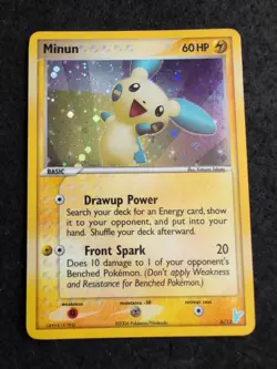 Minun 6/12 EX Trainer Kit 2 Minun Pokemon Holo - Indent - Image 1