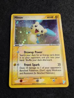 Minun 6/12 EX Trainer Kit 2 Minun Pokemon Holo - Indent - Image 2