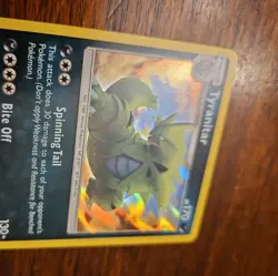 Pokemon TCG SM Team Up 85/181 Tyranitar Holographic Rare Card - Image 3