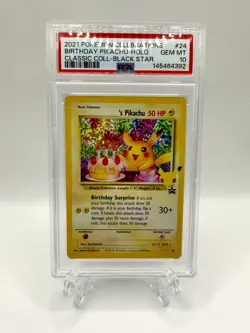 Pokemon BIRTHDAY PIKACHU PSA 10 | Gem Mint | Pokemon Celebrations 25th | 2021 - Image 1