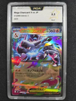 Carte Pokemon : Mega Dracaufeu Ex UR 2025 Inferno X 013/080 PCA 9,5 🇯🇵 - Image 1