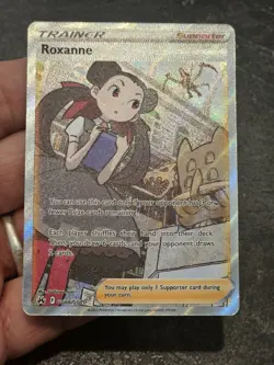 Pokemon TCG Roxanne GG66/GG70 Crown Zenith Galarian Gallery Full Art Holo UR - Image 3