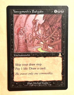 Yawgmoth's Bargain Near Mint (NM) Urza's Destiny Magic The Gathering MTG Black - Image 1