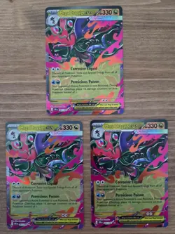 Pokemon Lot of 3 Mega Dragalge ex Double Rare 065/086 - Chaos Rising - NM - Image 1