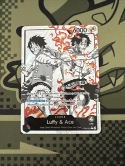 Luffy & Ace ST30-001 Alt Art Leader One Piece English Card Game - Image 1