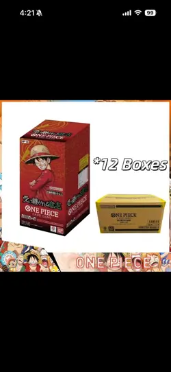 One Piece Card Game Carrying On His Will OP-13 Sealed Case (12 Box) Japanese NEW - Image 1