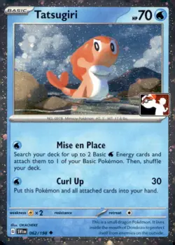 TATSUGIRI 062/198 UNCOMMON PRIZE PACK SERIES CARDS POKEMON HOLO NEAR MINT - Image 1
