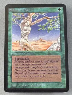 Shanodin Dryads MTG Alpha—Moderately Played Excellent—Vintage Magic - Image 1