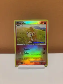 Chimchar 76/130 Diamond & Pearl Burger King Promo Reverse Holo Pokemon Card - Image 1