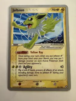 Jolteon Gold Star 101/108 2007 World Championship Pokemon - Image 1