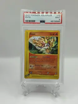 PSA 9 Pokemon Aquapolis Rare Entei 10/147 - Image 1