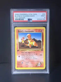 The Pokemon Company 2000 Gym Heroes Blaine's Charmander 61/132 1st Ed PSA 9 - Image 1