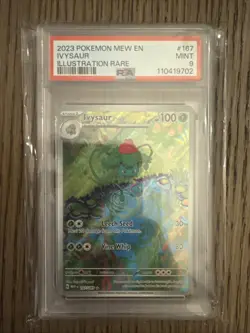 2023 Pokemon Mew 151 Ivysaur 167/165 PSA 9 Illustration Rare - Image 1