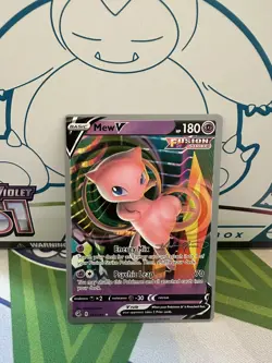 2022 Pokemon World Championships Mew V 113/264 Ultra Rare WCS Stamped - Image 1