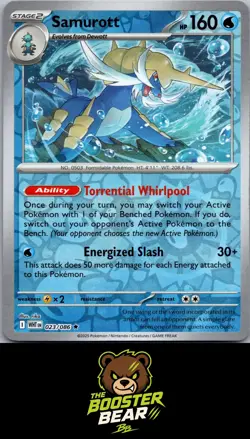 Samurott 023/086 Holo R White Flare Pokemon NM/M - Image 1